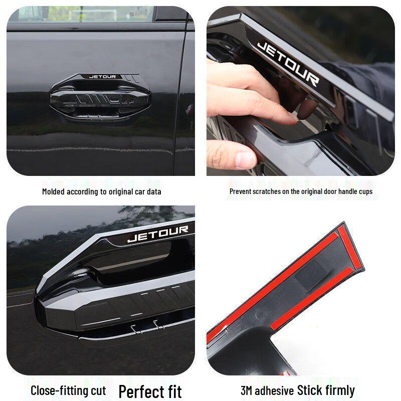 Jetour Traveler ShanHai T2 Car Door Handle Cover & Tailgate Decorative Sticker Set.