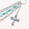 Vintage Cross Waist Chain Women's Hip-hop Chain Trouser Chain European and American Style Beaded Decorative Accessories Jeans Hanging Chain