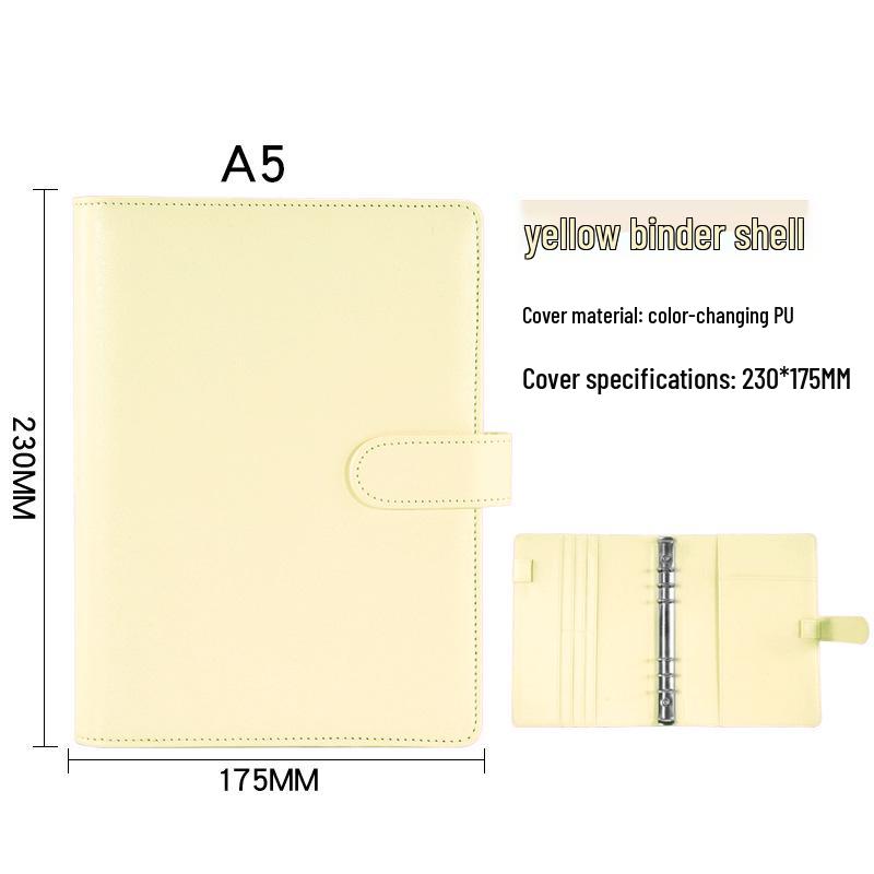 Macaron Minimalist Loose-Leaf Notebooks: A5, A6 Travel, and A7 Pocket Korean Creative Stationery Budget Books