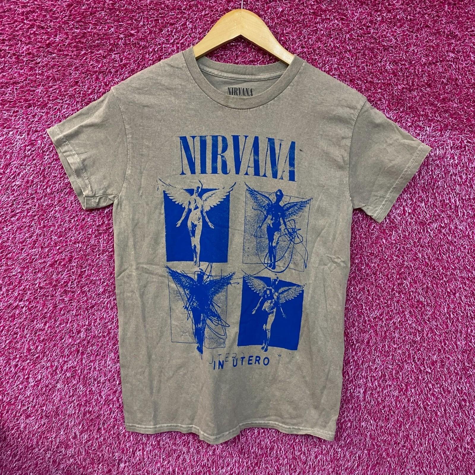 

Nirvana In Utero Album Cover Pop Art Angel Grunge Band Tee S XL