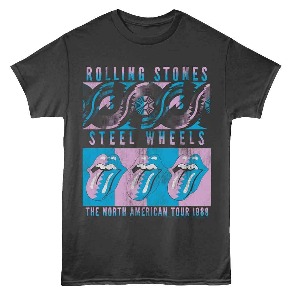 The Rolling Stones Steel Wheels Recolor Smoke Rock Music Shirt