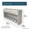 Free Shipping Stainless Steel Double-Sided Pig Feeder Trough for Piglets and Fertilizer.