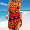 Women's Beach Dress Mini Dress Print Casual Modern Dress Sleeveless Loose Fit Outdoor Daily Summer