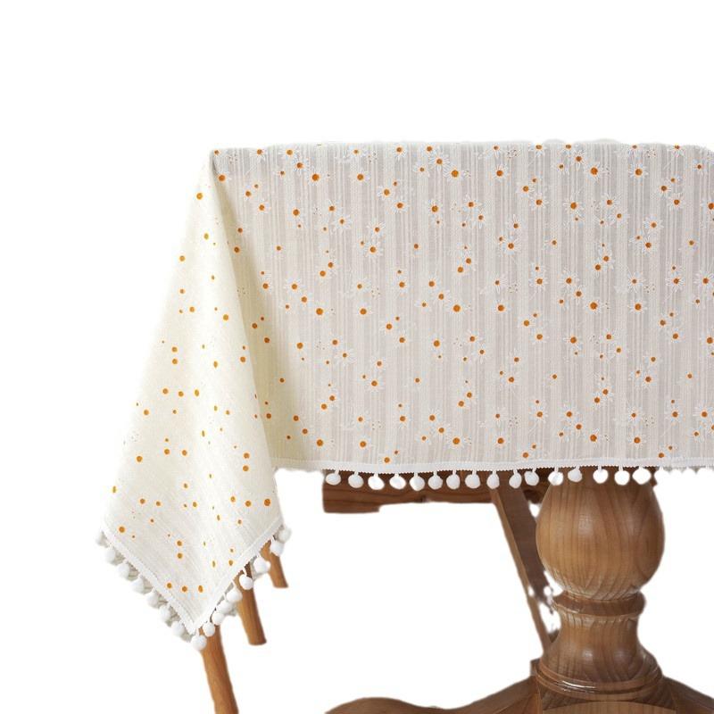 Processing Custom Pastoral Small Fresh Cotton Jacquard Geometric Rectangular Coffee Table Dining Table Cloth Cover Towel
