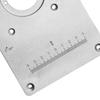 Router Table Insert Plate Aluminum Alloy Light Sturdy Precise Scale Woodworking Trimming Machine
