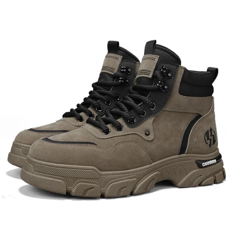 Fashion Boots Men Outdoor High Top Shoes Sneakers Men Ankle Motorcycle Boots For Men Classic Platform Sneakers Male