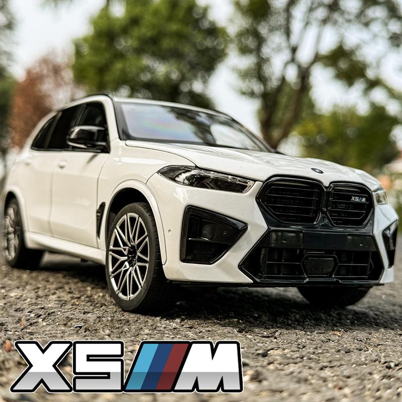 1/18 BMW X5M X5 SUV Slitina Luxy Model Auta Odlitek Kov Off-road Vozidla Model Auta Simulace Zvuku a Světla Dětská Hračka Dárek