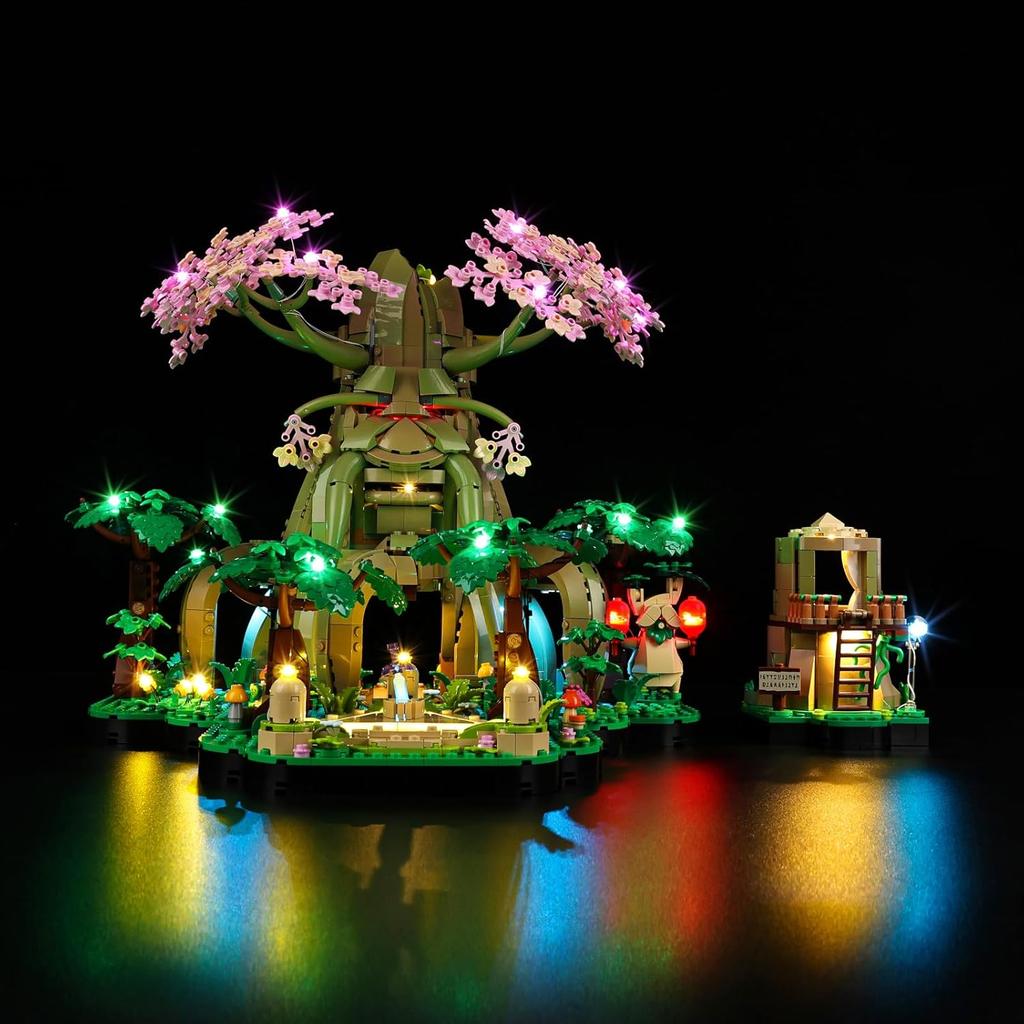 Kyglaring LED Lighting Kit for Lego The Legend of Zelda Great Deku Tree 2-in-1 Model Set, Compatible with Lego 77092,Lego Sets Not Included(Classic