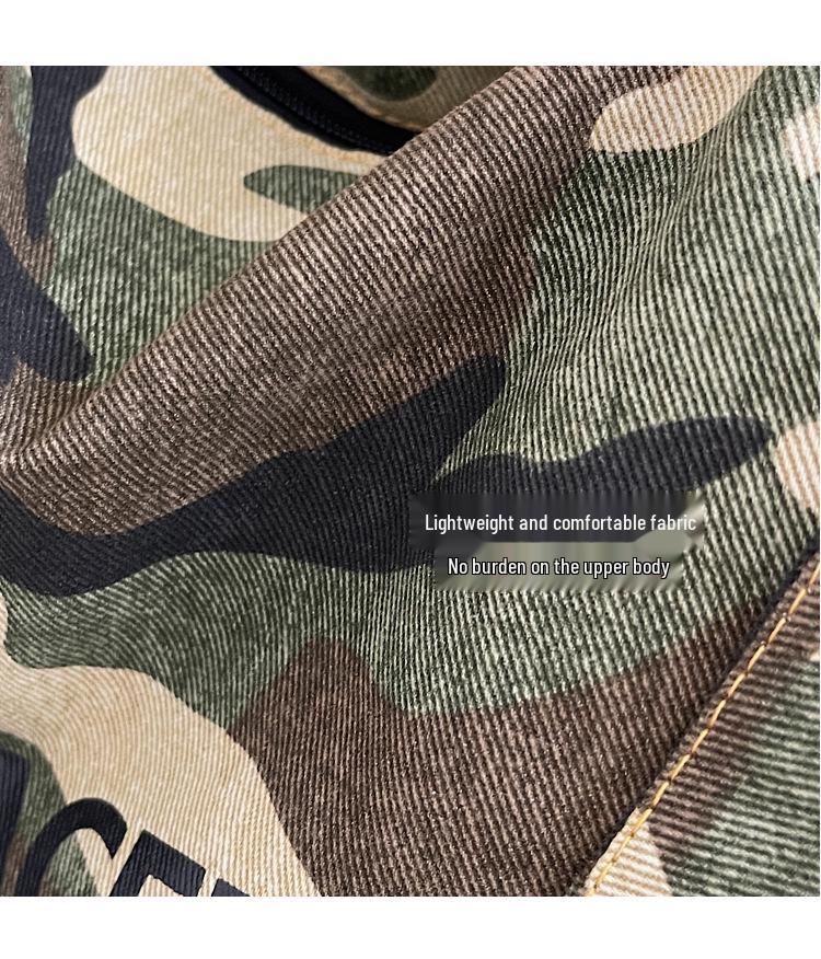 Borsa Boston in Tela Camouflage 2025: Grande Capacità Pendolare & Casual Stile Cuscino a Tracolla