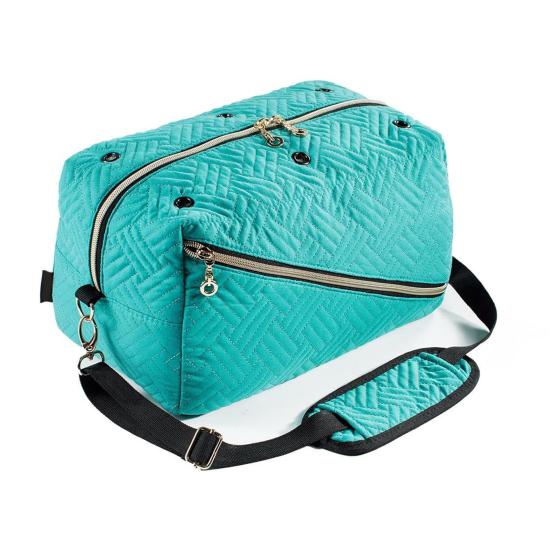 

Сумка для хранения шерстяной пряжи, портативный органайзер для принадлежностей для вязания крючком, большая вместительная сумка с карманами, сумка для хранения мотков пряжи, препятствующая спутыванию