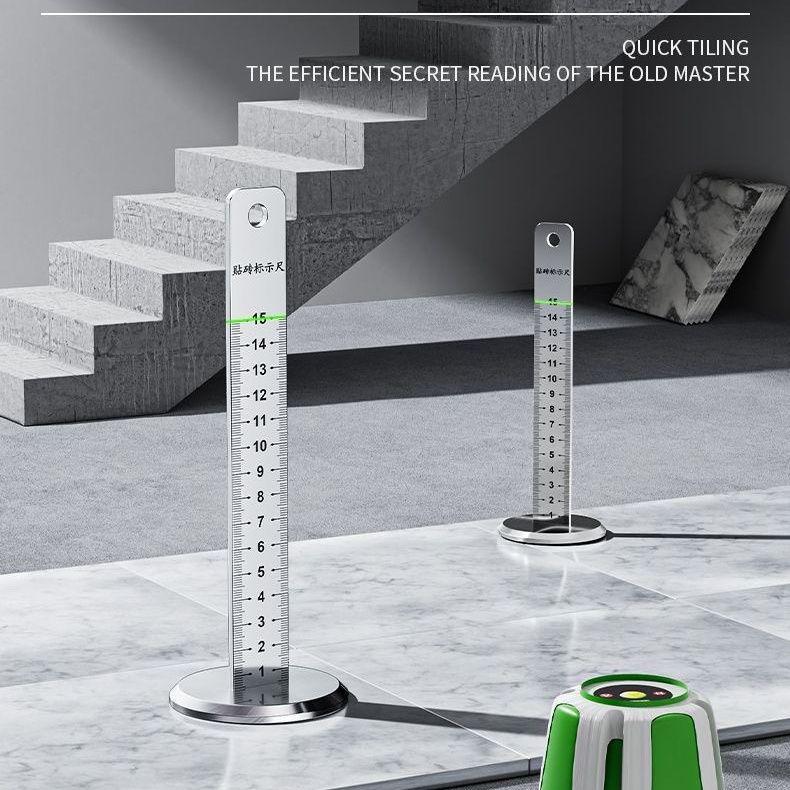 Stainless Steel Tile Laying Tools: Level Ruler, Infrared Gauge, For Ceramic and Floor Tiles