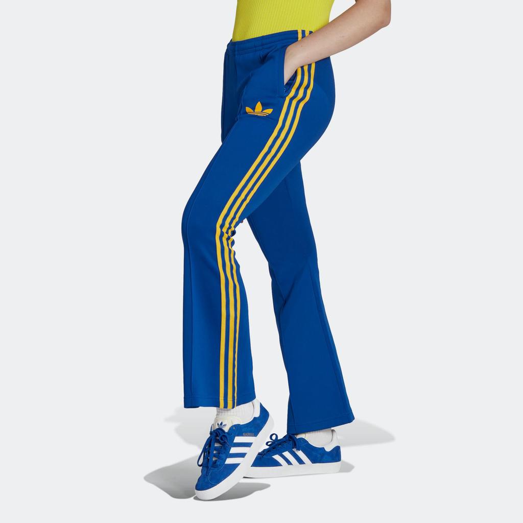 adidas Originals Women's Adicolor Heritage Now Flared Tracksuit Bottoms Blue IB2021