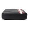 Bally Classic Red And White Striped Business Commuter Leather Shoulder Bag Men Shoulder Bag Black COSMY-TSP-00