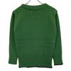 Maison Margiela Green 100% Wool Boat Neck Long Sleeve Knit Tops S greenUsed