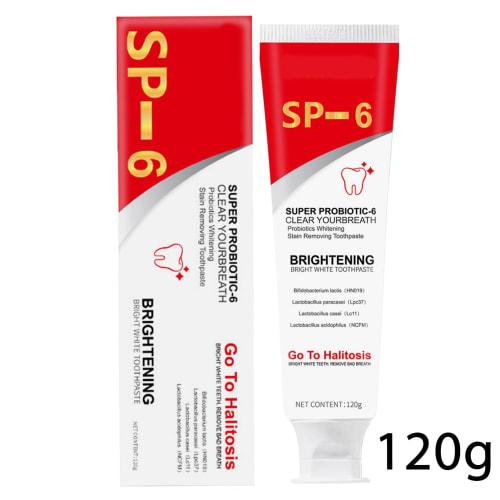 2 x 6-Piece Deep Cleansing Toothpaste with Ultra Whitening Probiotics for Gum Repair and Complete Care