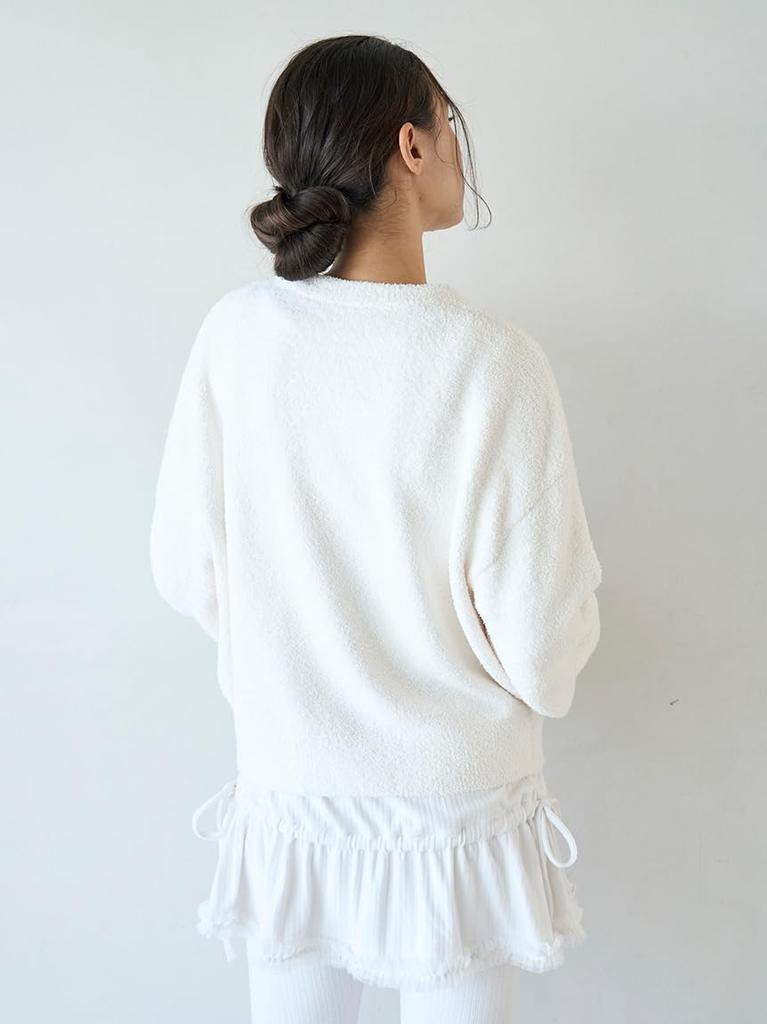 Poodle Jacquard Pullover PWNT255084OWHTF