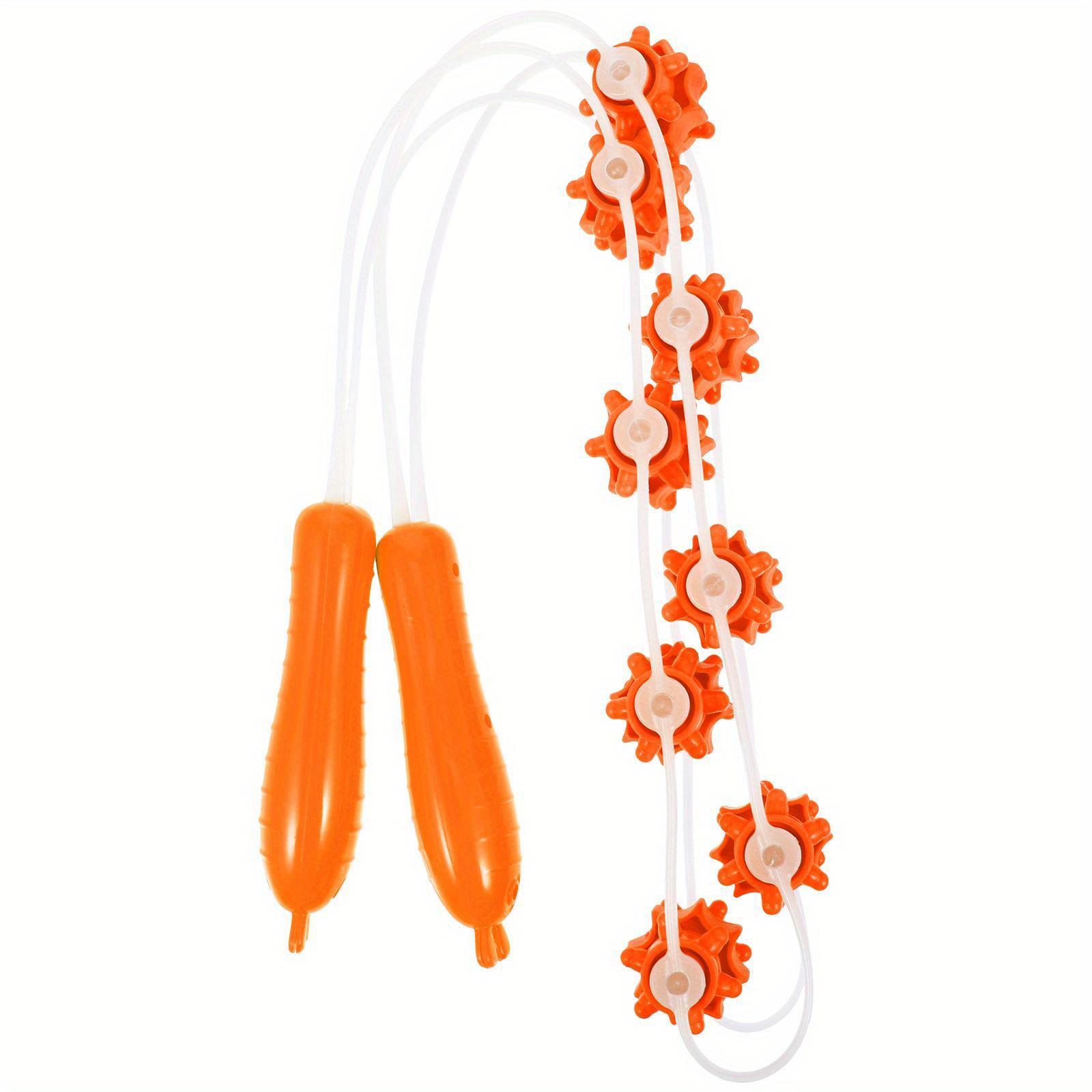 

Роликовий масажер для спини Силіконовий м язовий масажний ролик Смуга для розтягування спини Тренажер для м язів Інструмент для йоги помаранчевий