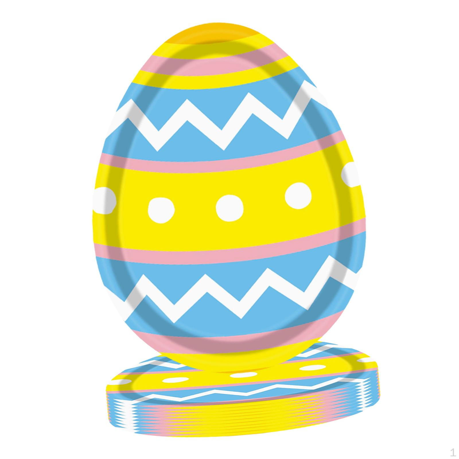 

8 шт. Пасхальные бумажные тарелки одноразовая посуда портативная декоративная на день рождения