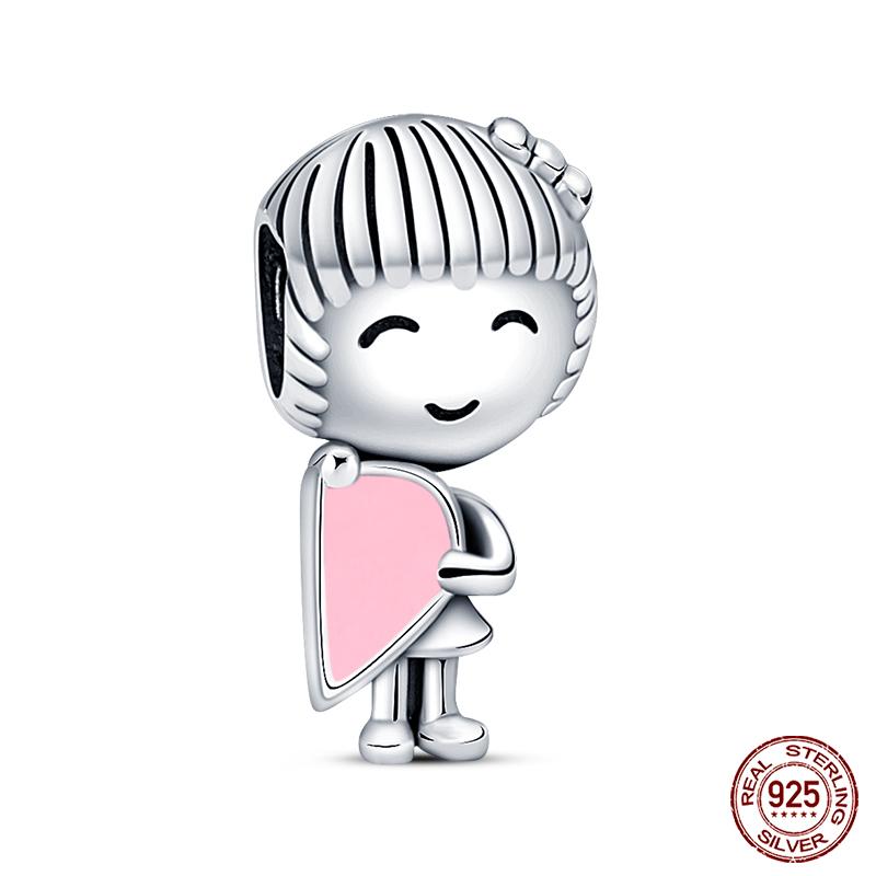 New In Real Copper Boys And Girls Bicycle Charms Beads Fit Qikaola Original Bracelets Fine Diy Jewelry Making