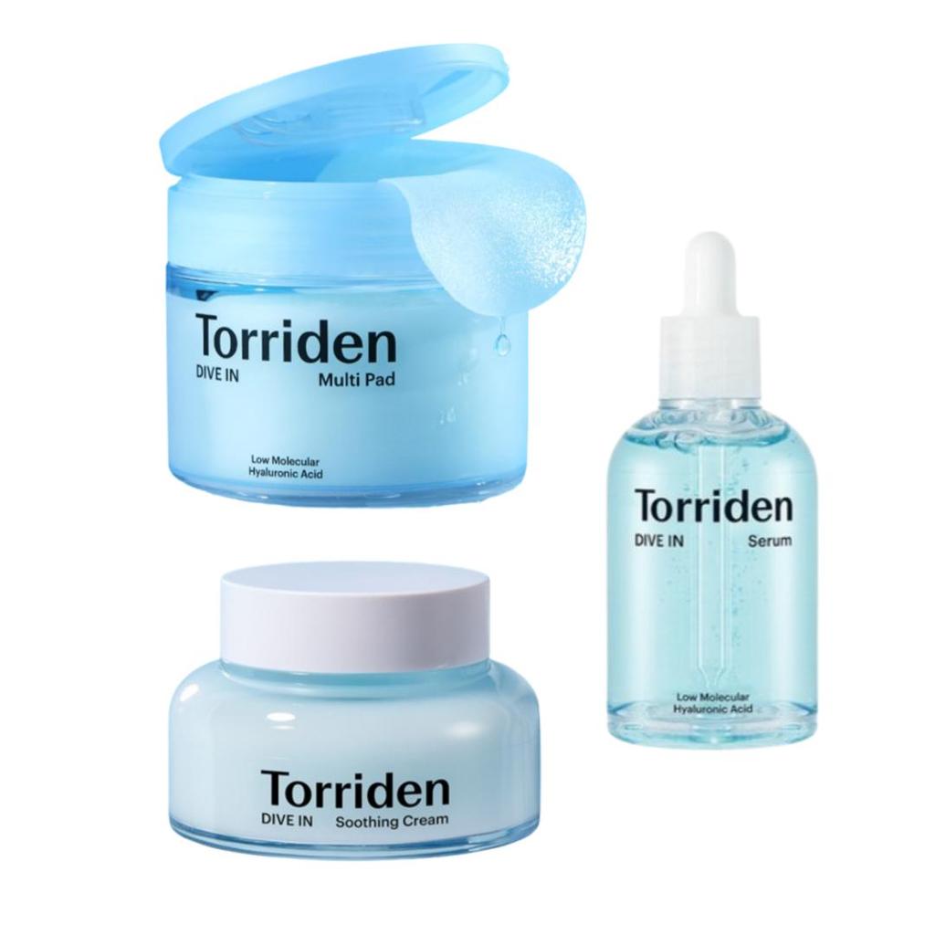 Torriden Dive-In Hydration Set - Serum, Cream & Pads