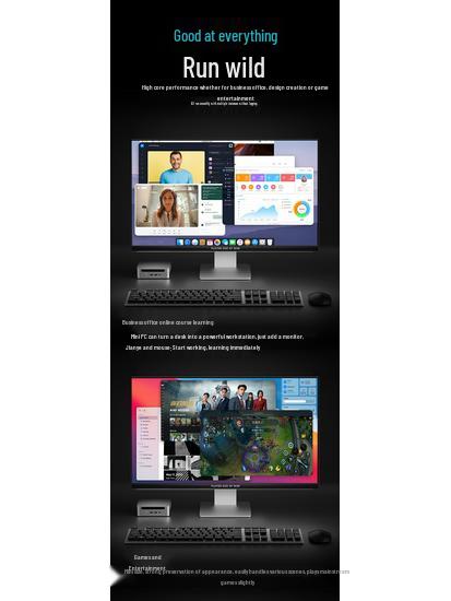 Industrial Mini PC: Core i7-1280P or i9-13900H Business Micro Desktop