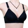 New breathable hole lace underwear women's simple and comfortable bra large size steel rimless underwear women