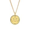 Přívěsek Šalamounova pečeť Jupiter Mars Merkur Měsíc Saturn Slunce Hvězda Amulet Náhrdelník