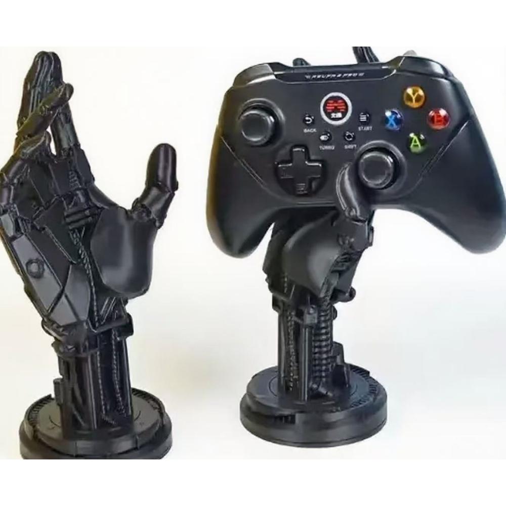 Cyberpunk Mechanical Hand Statue, 3D Printed Detailed Prop for Photography, Desktop Decor and Creative Tech Gift