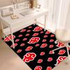 Japanese anime cartoon NARUTO's famous Uzumaki Naruto rug, soft decorative home furnishing, bedroom office chair pad, outdoor picnic carpet Y12