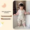 Bamboo Fiber Infant Sleeping Bag - Summer Anti-Kick Gauze Pajamas for Babies