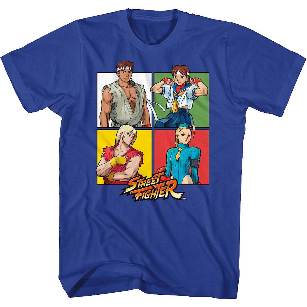 Pop Summer Street Fighter (1990s) Champion Street Fighter Video Game Character Printable Unisexs ShortSleeved TShirt