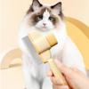 Pet Comb for Dogs and Cats with Long and Short Stainless Steel Teeth for Shedding, Tangles, and Grooming - Yellow