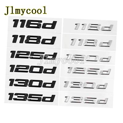 Cxjva7 ABS Car Rear Trunk Letters Logo Badge Emblem Sticker For 1 Series 116d 118d 120d 125d 130d 135d 140d E81 E82 E87 E88 F20 F21