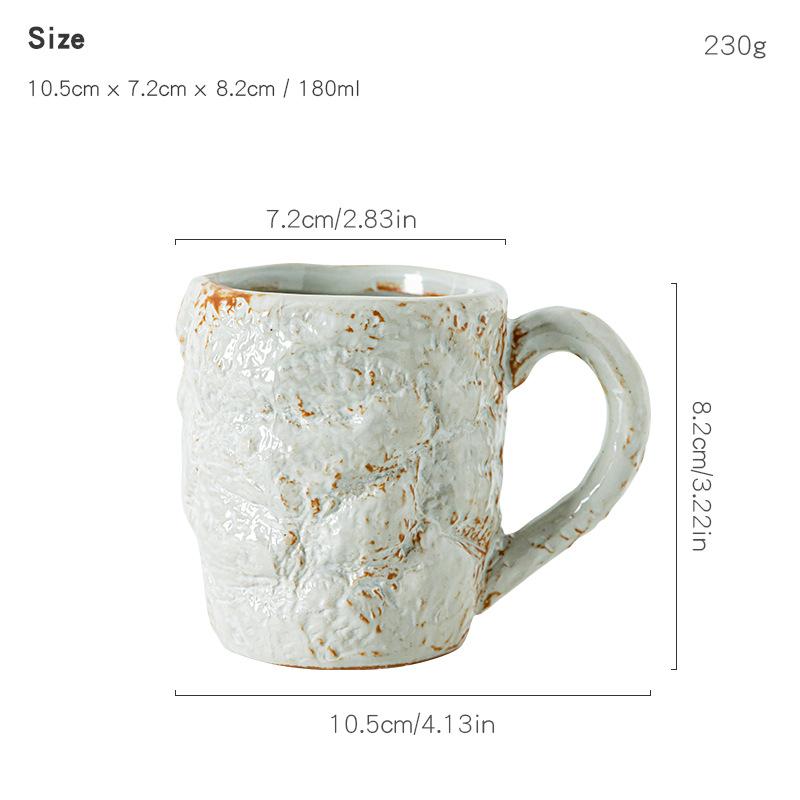 

The Tea Room Coffee Dual-purpose Cup Is A Simple and Modern Japanese-style Rough Earthenware Hand-brewing Utensware