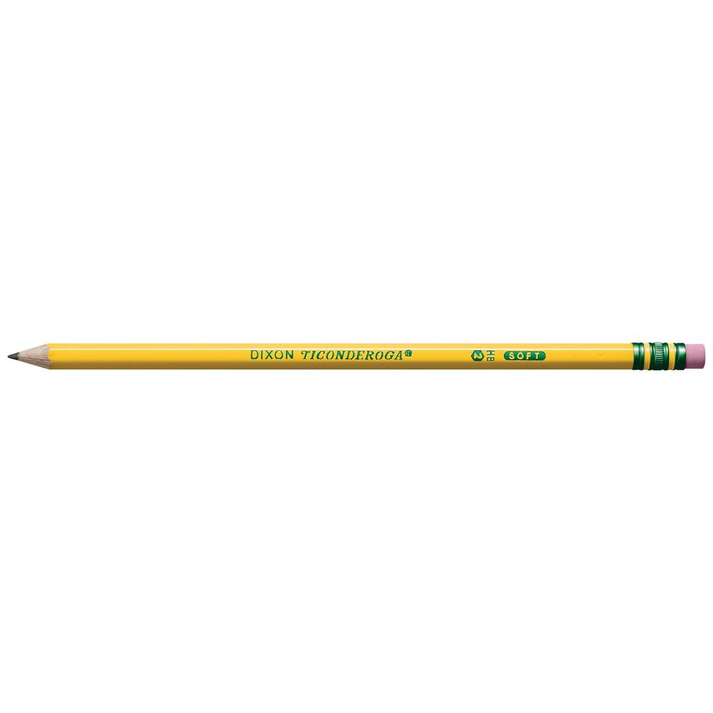 Yellow Pre-Sharpened Pencil, 2, Barrel, 12/Pack (item)