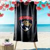 Florida Panthers Logo Design Patterned Beach Towel Quick Dry Perfect for Travel Outdoor Sports Jogging the Beach and Swimming