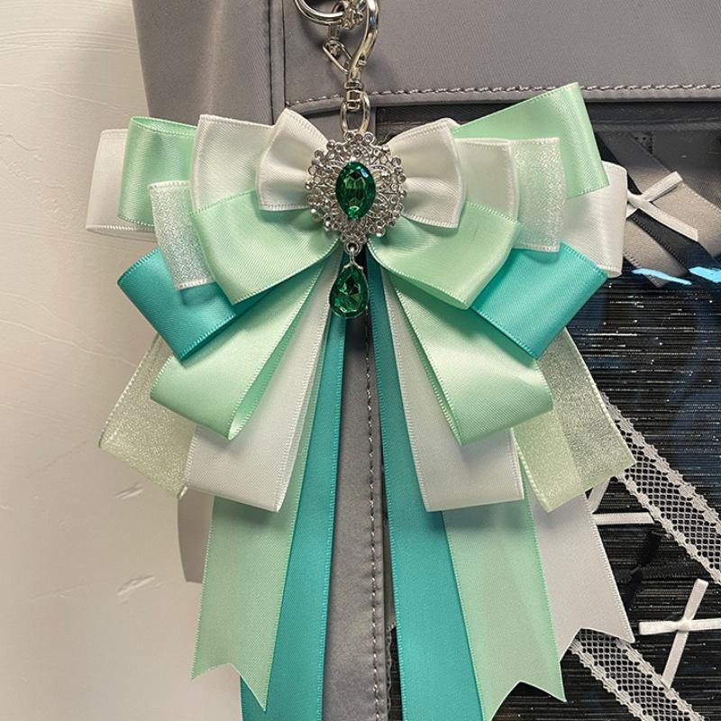 Pin de Broche de Lazo de Cinta de Satén Estético Encanto para Bolsa Ita para K-pop Kawaii Decoración de Clip de Concierto Llavero Lanyard Lindo Organizador Encanto