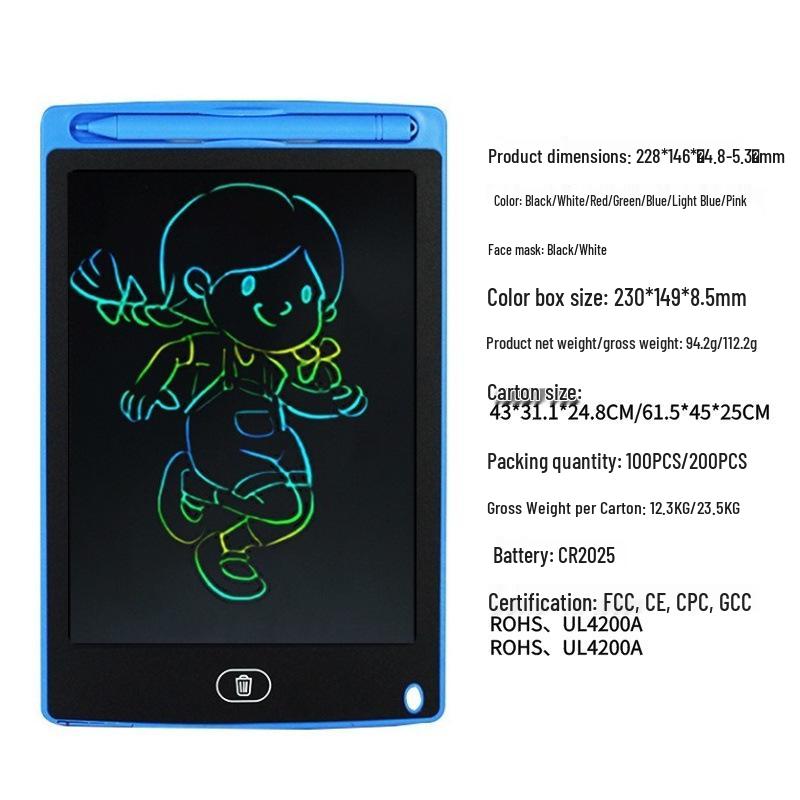 LCD Kids' Erasable Doodle & Drawing Board