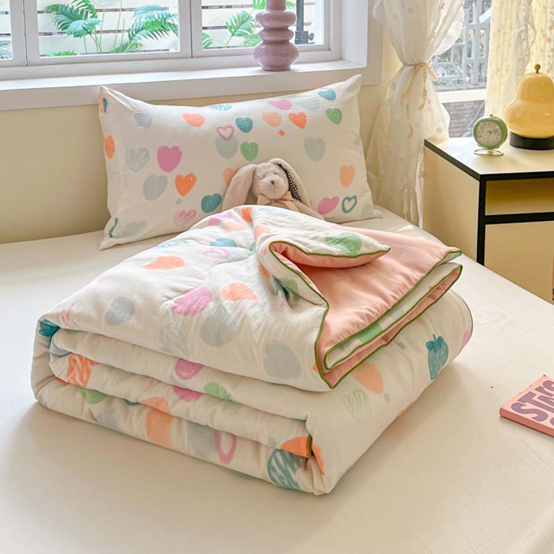 Dog Tulip Bear Rabbit Strawberry Fruit Pattern Printed Air Conditioner Quilt