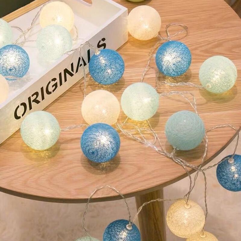 Cotton Ball String Lights