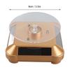 Solar Powered LED Electric Rotating Turntable Display Stand for Jewelry Phone