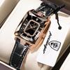 POEDAGAR Fashion New Women Clock Leather Waterproof Date Casual Woman Wristwatch Quartz Rectangle Elegant Women's Watches Reloj