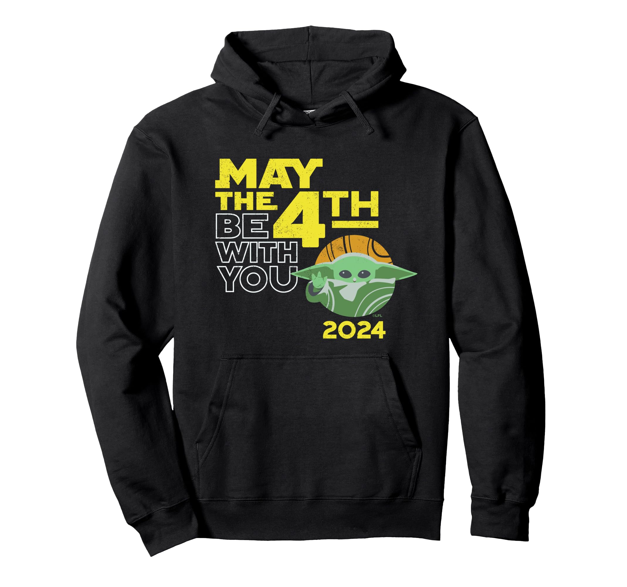 

Star Wars Grogu May the 4th Be With You 2024 Distressed Hoodie