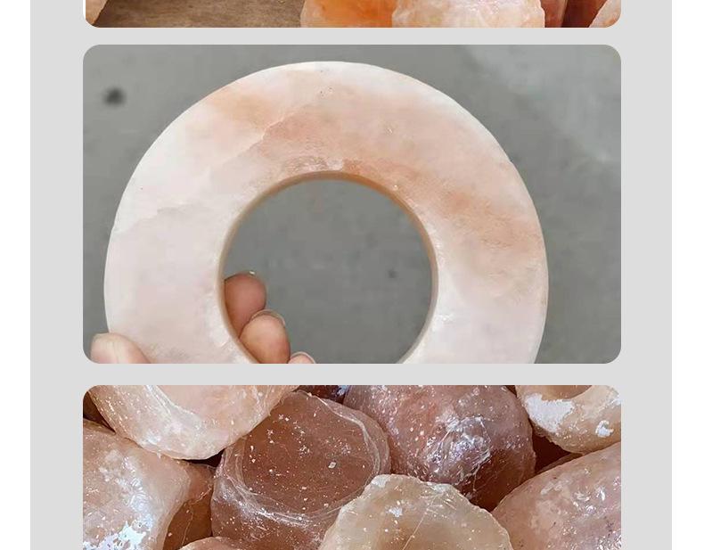 Himalayan Crystal Salt Lamp: Rose Mineral Night Light for Bedroom Bedside, European Style Desk Ornament.