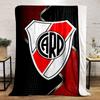 Diagonal Red and White Shield with "CARP" On Striped and Textured Background. for All Seasons Blanket Lunch Break Throw Gift