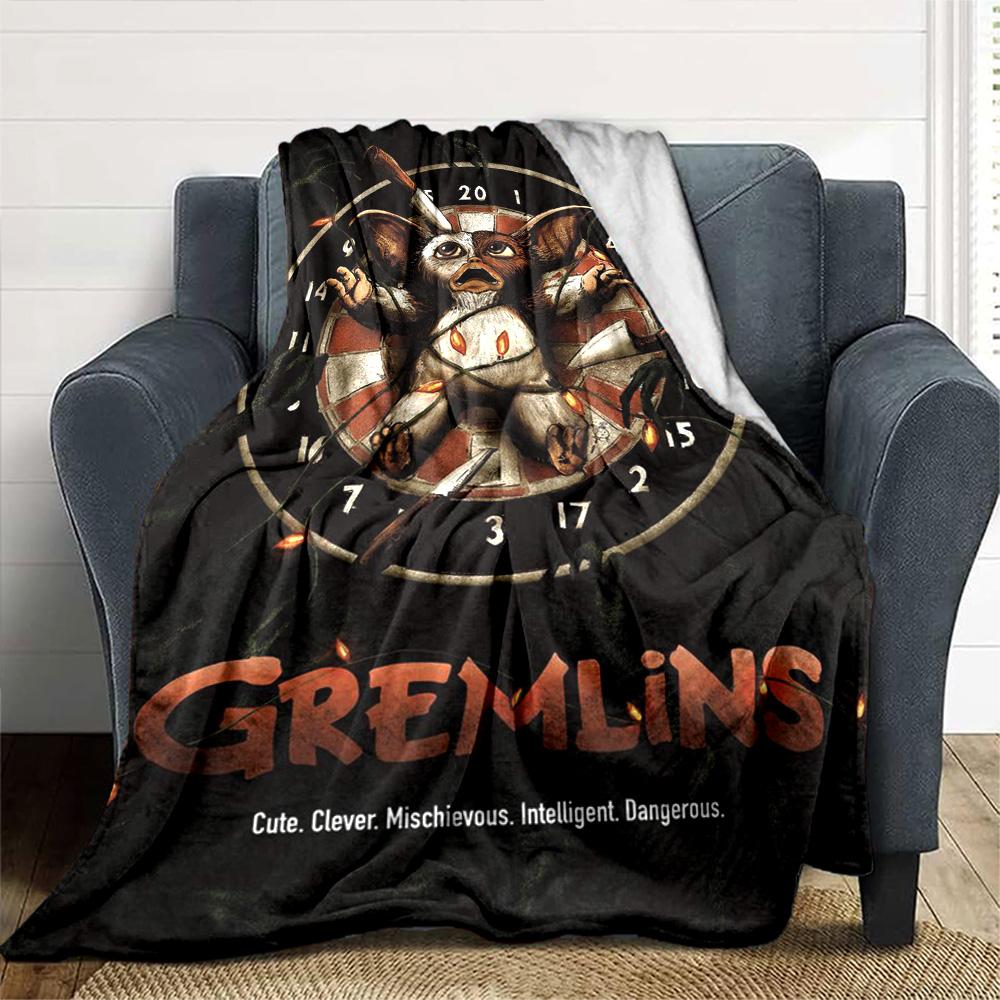 Gremlins Blanket Durable Comfort Suitable for Sofa Couch Picnics for All Occasions Modern Style Gifts For Family Or Friends