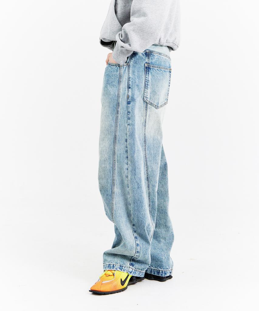 Poseusenseutibeu Fst Curved Pants (Blue)