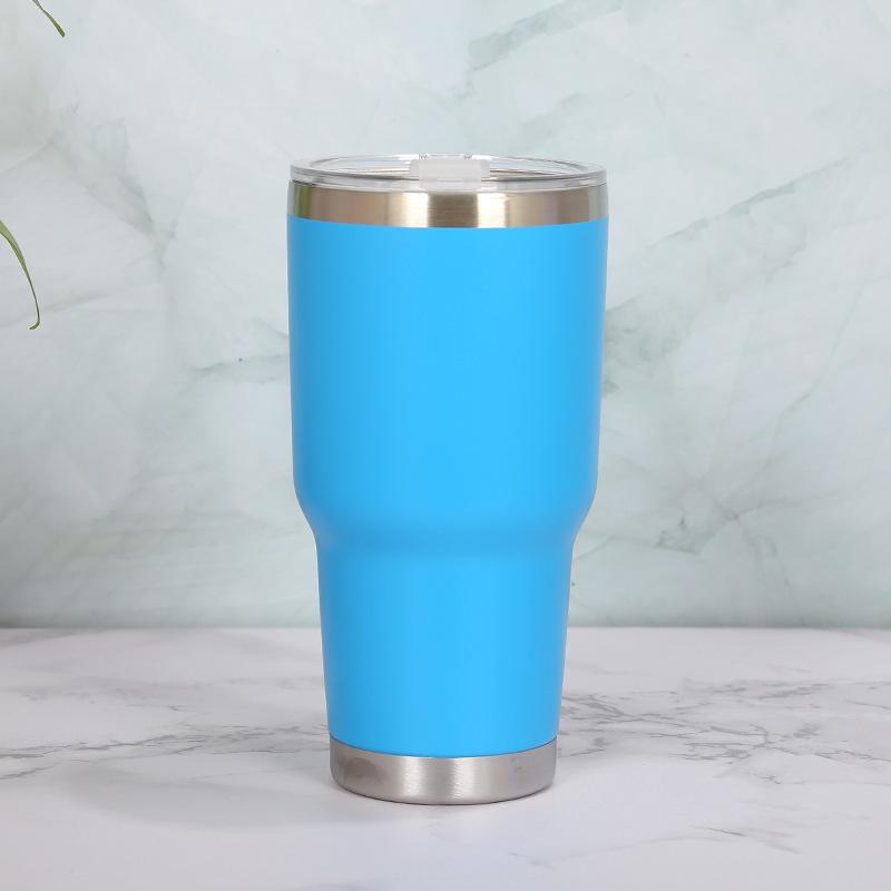30oz Stainless Steel Double-Layer Thermos Mug for Hot/Cold Beverages