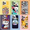 Popular Animation C-Cuphead S-Show Color Phone Case For IPhone 17 16 15 14 13 12 11 Pro Max Plus Pro Shell