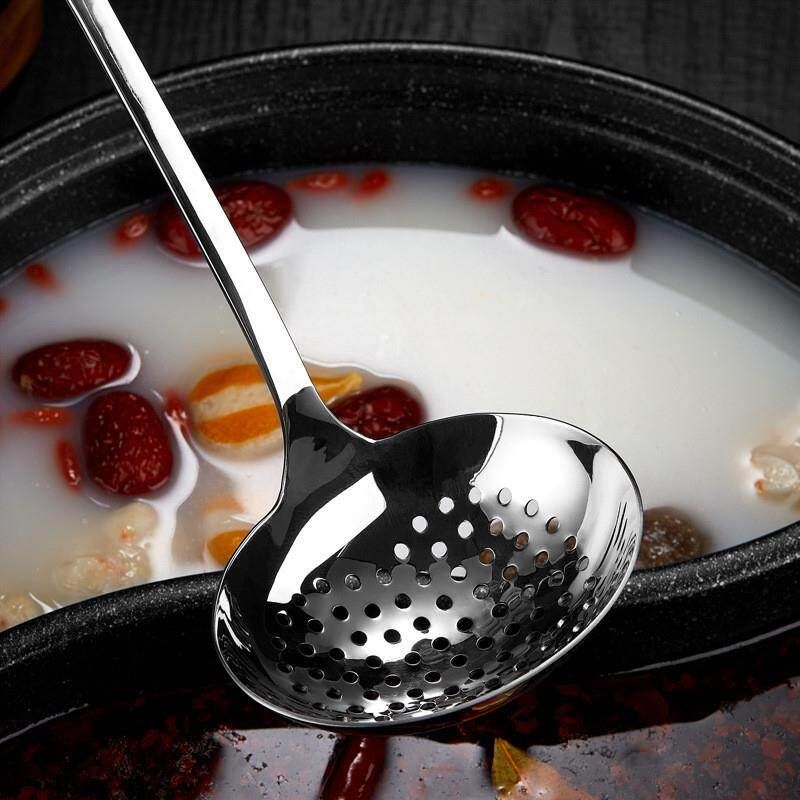 316 Stainless Steel Spoon, Deepened and Thickened Large-Head Spoon for Home Use, Long-Handled Soup Spoon for Serving Soup and Porridge, Manufacturer